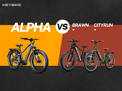 Product Comparison: Heybike ALPHA vs Brawn vs Cityrun