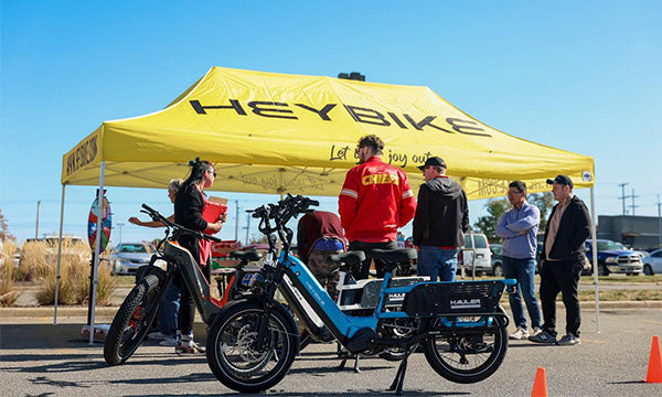 Heybike's Showcase at Ebike Exhibitions and Dealership Events