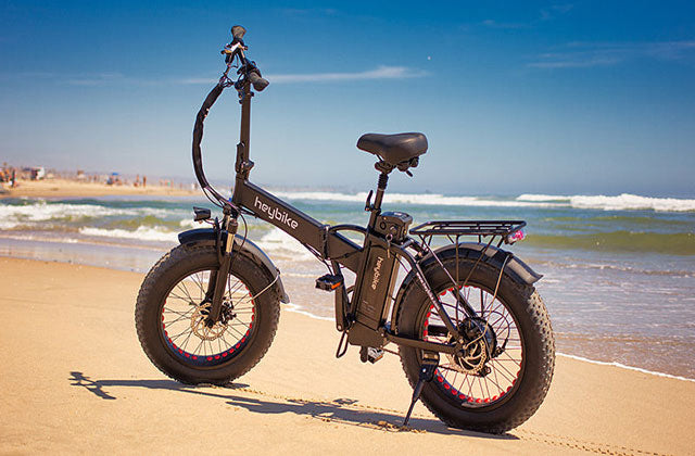 Rid Fat Tire E-Bikes on Beach or Loose Sand – Heybike