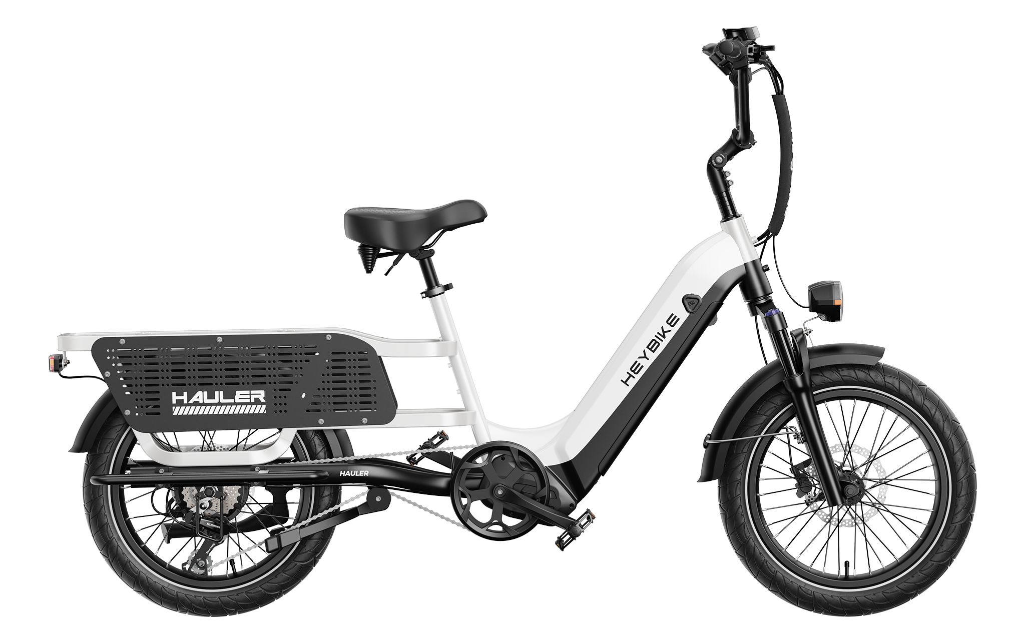 Hauler cargo e-bike - white